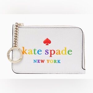 Kate Spade Rainbow Logo Card Holder